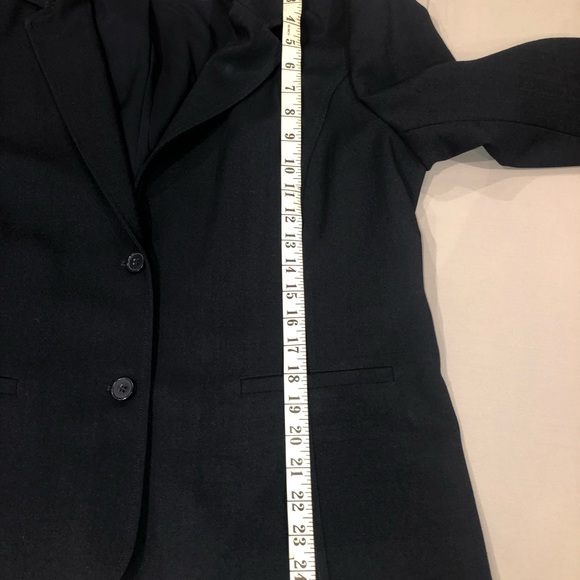 CLEO  | NAVY BLUE BLAZER, FULLY LINED, FRONT BUTTON CLOSURE: US 18 - Picture 9 of 15